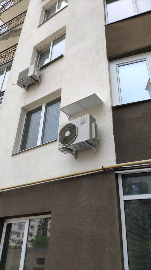 Auvent renforcé pour climatiseur extérieur (protection contre la neige et la glace)